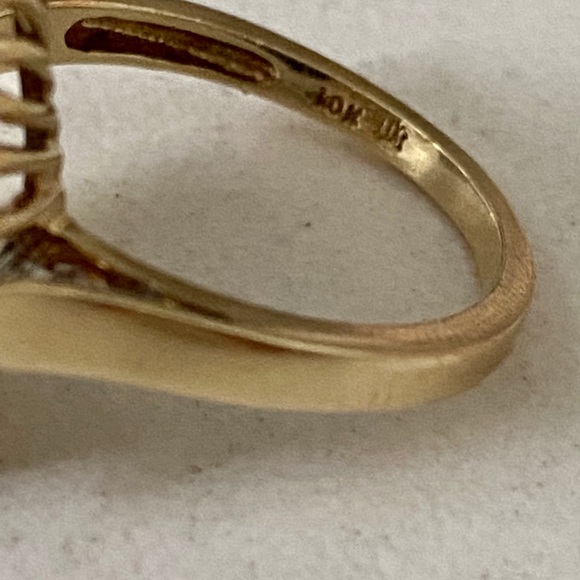 Diamond ring, solid gold - Picture 4 of 4